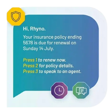 AI voice broadcasting for insurance renewals